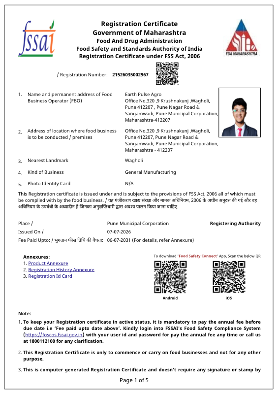 FSSAI Food License preview
